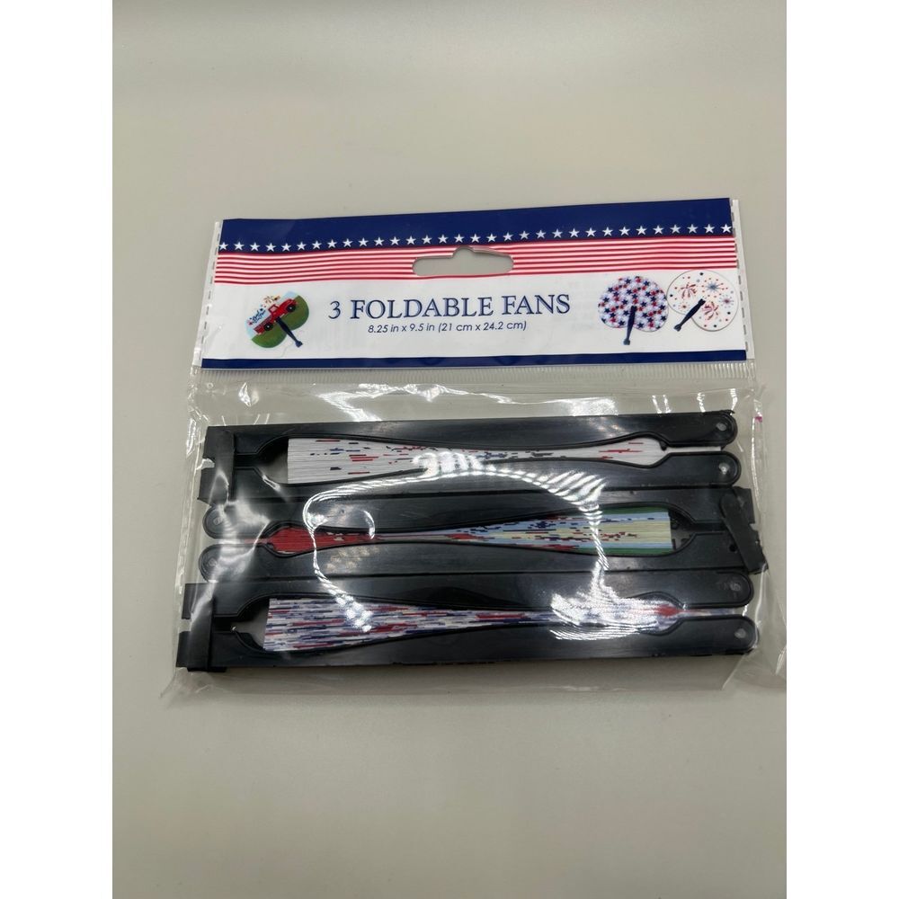 Pack of 3 fold up fans‎